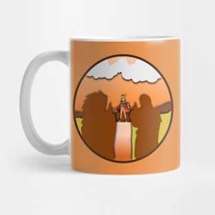 Paper cut shinobi anime design 03 Mug